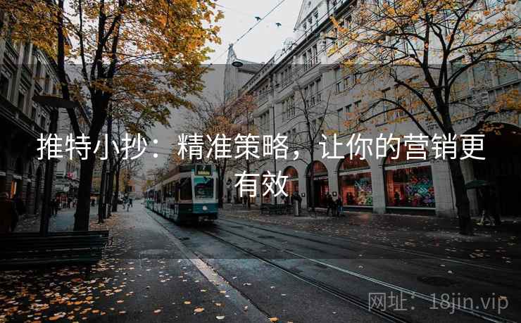 推特小抄:精准策略,让你的营销更有效