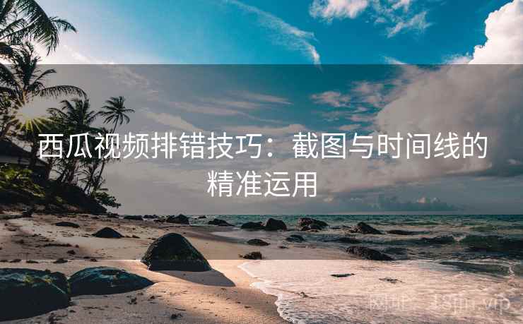 西瓜视频排错技巧：截图与时间线的精准运用