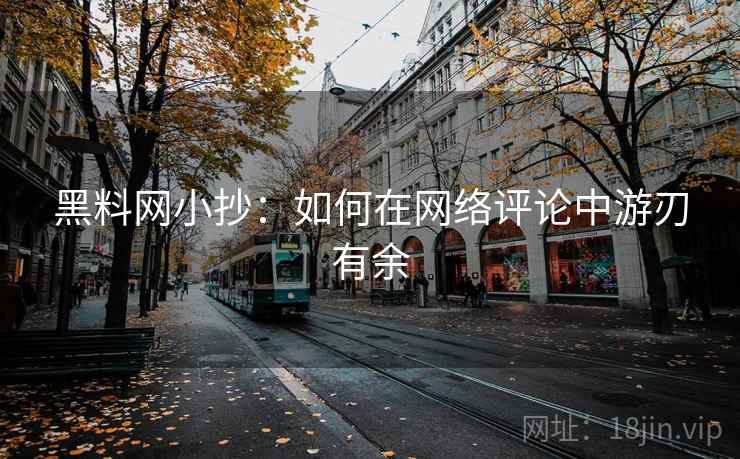 黑料网小抄：如何在网络评论中游刃有余  第2张